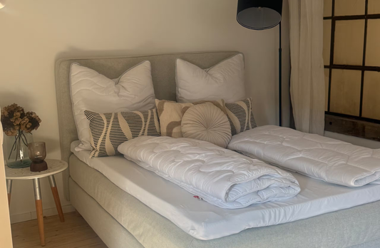 Bett im Doppelzimmer